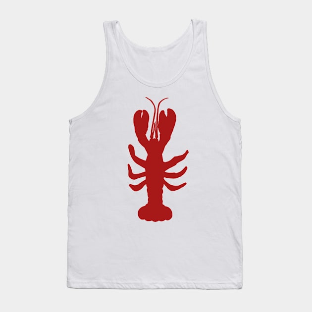 Simple Lobster Tank Top by Slightly Unhinged